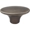 Jeffrey Alexander 1-7/8" Overall Length Brushed Pewter Oval Hudson Cabinet Knob 650-BNBDL - alternate 3